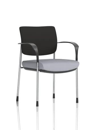 Brunswick Deluxe Medium Back Stacking Visitor Office Chair with Arms