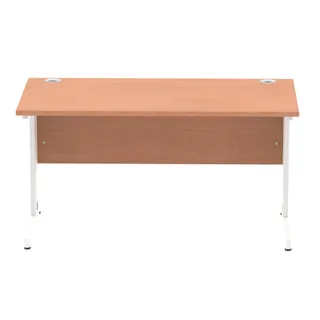 Impulse Straight Desk Cable Managed Leg