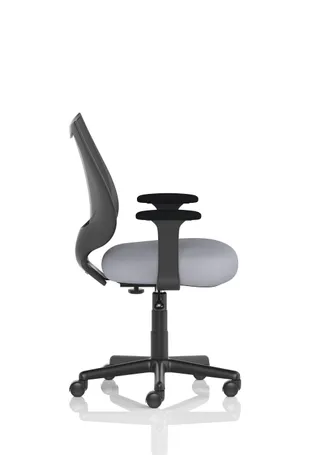 Camden Medium Back Black Mesh Task Operator Office Chair With Arms