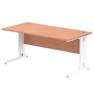 Impulse Straight Desk Cable Managed Leg