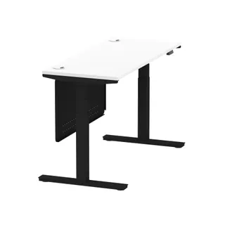 Air Height Adjustable Slimline Desk With Cable Ports