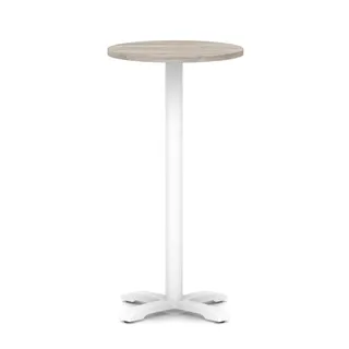 Italia Round Poseur Table With Cross Base