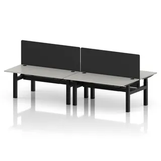 1600 / Dove Grey / Black Frame / With Black Straight Screen