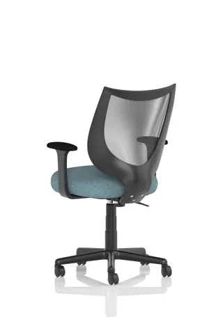 Camden Medium Back Black Mesh Task Operator Office Chair With Arms
