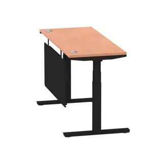 Air Height Adjustable Slimline Desk With Cable Ports