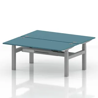 Air Back-to-Back Height Adjustable Bench Desk - 2 Person