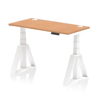 Air Height Adjustable Slimline Desk With Cable Ports
