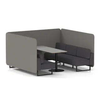 Brixworth Bench Booth in Two Tone
