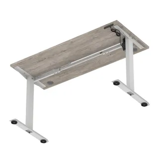 Air Lite Height Adjustable Slimline Desk With Cable Ports