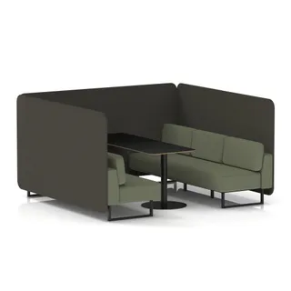 Brixworth Bench Booth in Two Tone
