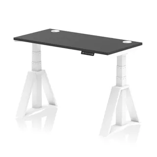 Air Height Adjustable Slimline Desk With Cable Ports