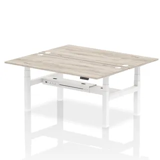 OE - Air Back-to-Back Height Adjustable Bench Desk - 2 Person