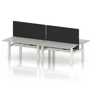 1400 / Dove Grey / White Frame / With Black Straight Screen