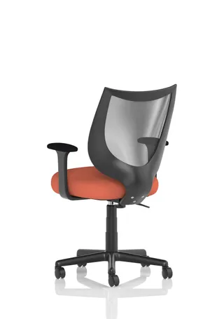 Camden Medium Back Black Mesh Task Operator Office Chair With Arms