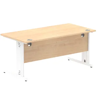 Impulse Straight Desk Cable Managed Leg