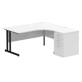 EE - Impulse Cantilever Crescent Desk Workstation