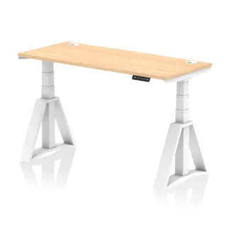 Air Height Adjustable Slimline Desk With Cable Ports