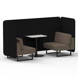 Brixworth Bench Booth in Two Tone