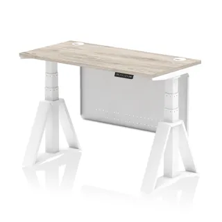 Air Height Adjustable Slimline Desk With Cable Ports
