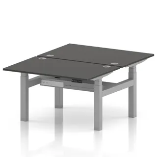 Air Back-to-Back Height Adjustable Bench Desk - 2 Person