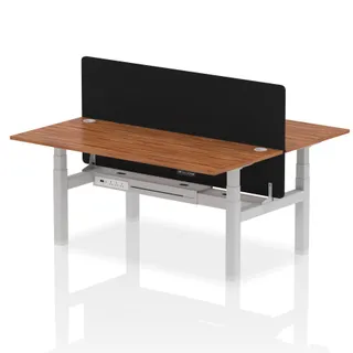 Air Back-to-Back Height Adjustable Bench Desk - 2 Person