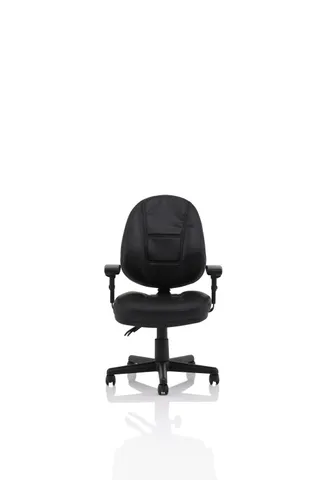 Jackson Medium Back Black Leather Task Operator Office Chair