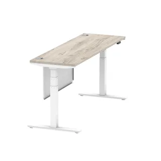 Air Height Adjustable Slimline Desk With Cable Ports