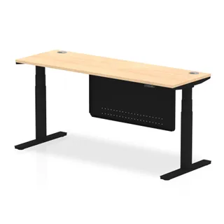 Air Height Adjustable Slimline Desk With Cable Ports