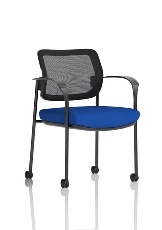 EE - Brunswick Deluxe Medium Back Visitor Office Chair with Arms with Castors