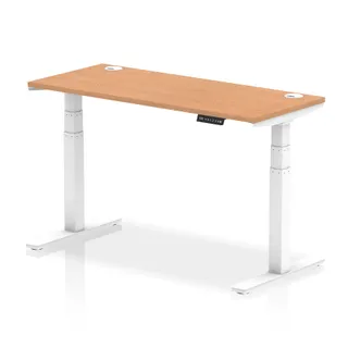 EE - Air Height Adjustable Slimline Desk With Cable Ports