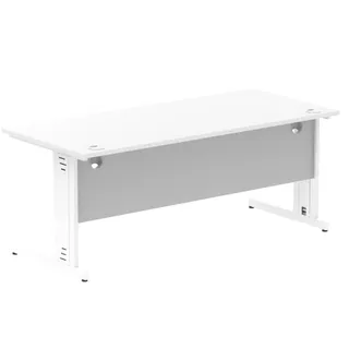 Impulse Straight Desk Cable Managed Leg