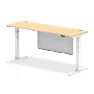 EE - Air Height Adjustable Slimline Desk With Cable Ports