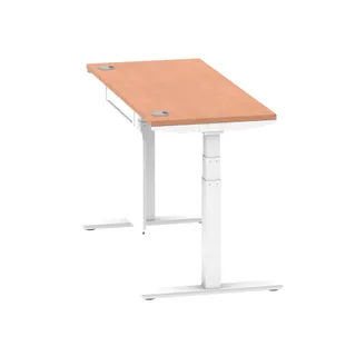 Air Height Adjustable Slimline Desk With Cable Ports