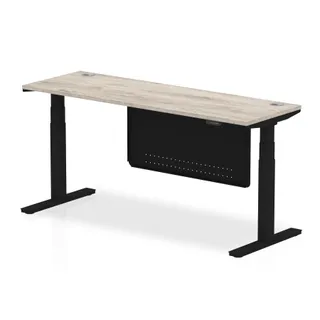 EE - Air Height Adjustable Slimline Desk With Cable Ports