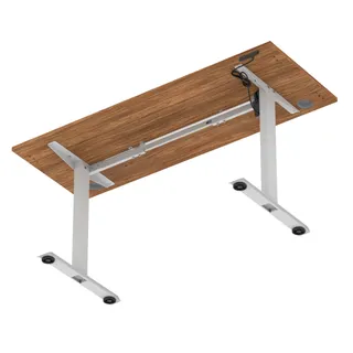 Air Lite Height Adjustable Slimline Desk With Cable Ports