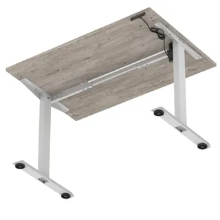 Air Lite Height Adjustable Desk With Scalloped Edge