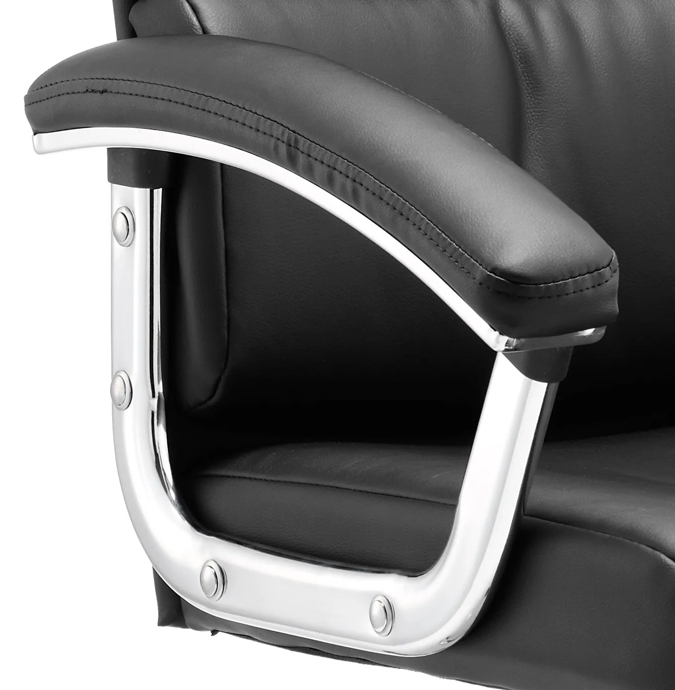 Desire High Back Leather Executive Office Chair with Arms