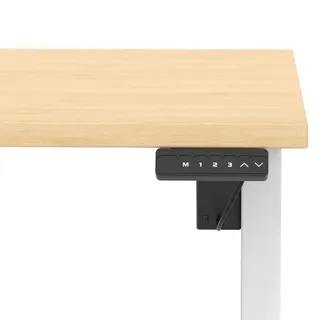 Air Lite Height Adjustable Desk With Scalloped Edge