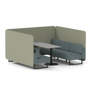 Brixworth Bench Booth in Two Tone