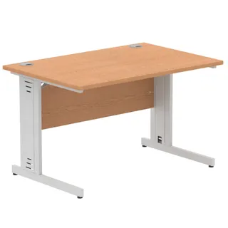 Impulse Straight Desk Cable Managed Leg