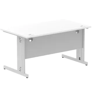 Impulse Straight Desk Cable Managed Leg
