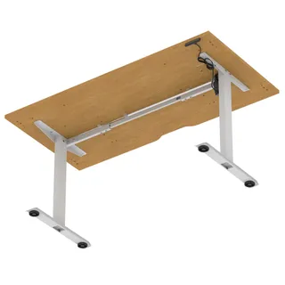 Air Lite Height Adjustable Desk With Scalloped Edge