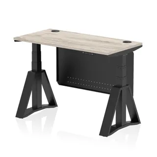 Air Height Adjustable Slimline Desk With Cable Ports