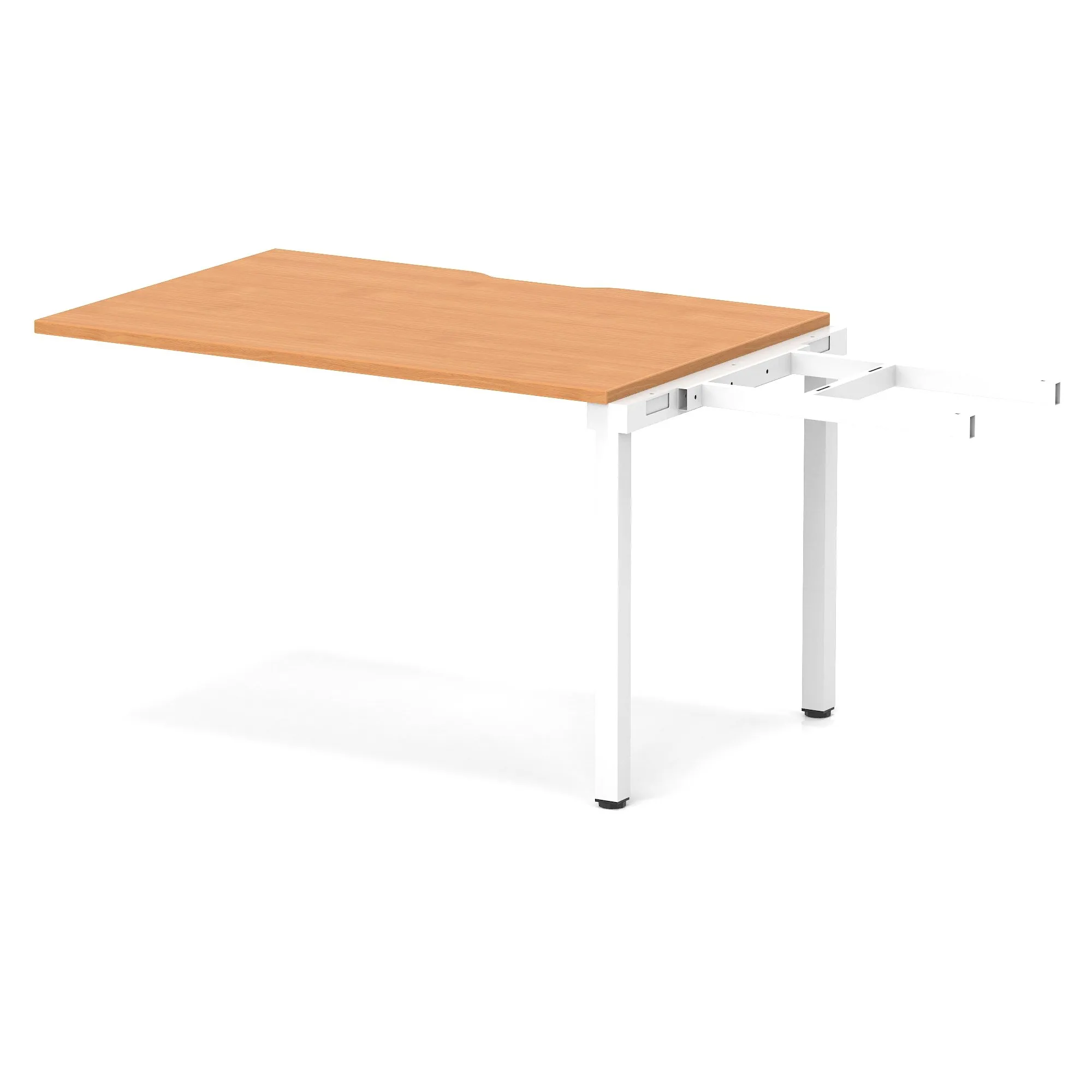 Evolve Plus Single Row Bench Desk Extension Kit