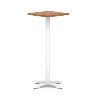 Italia Square Poseur Table With Cross Base