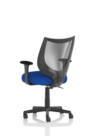 Camden Medium Back Black Mesh Task Operator Office Chair With Arms