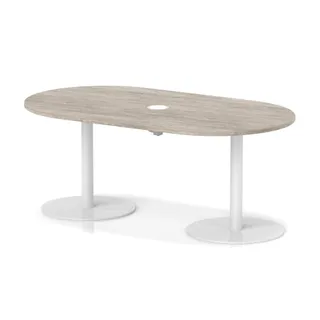 Italia Volta Poseur Boardroom Table With Pop-up Power Module