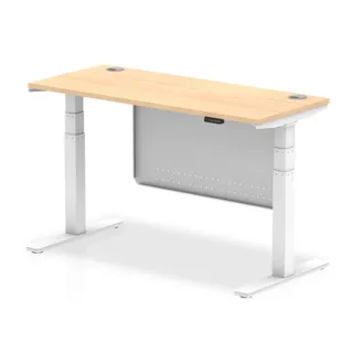 Air Height Adjustable Slimline Desk With Cable Ports