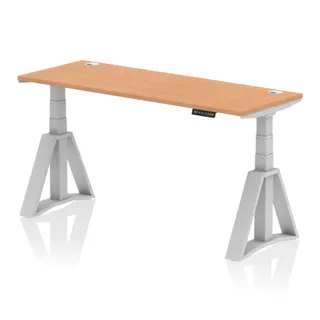 Air Height Adjustable Slimline Desk With Cable Ports