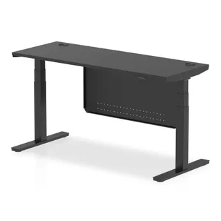 Air Height Adjustable Slimline Desk With Cable Ports